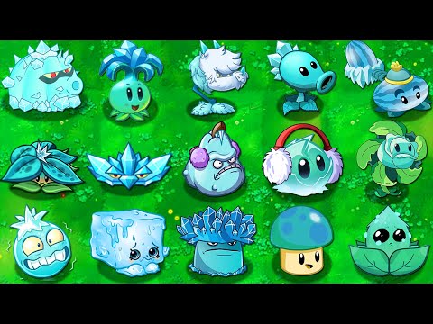 PvZ 2 Mod All ICE Plants LEVEL 1000 Power-Up!