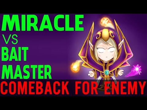 Miracle Invoker vs BaitMaster - Comeback for Enemy - Dota 2 7.00