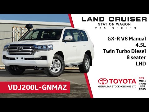 Toyota Land Cruiser 200 Series GX-R V8 (manual) - 4.5L Twin Turbo - 8 seater - LHD