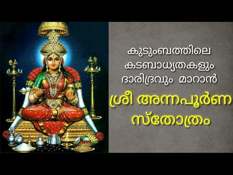 #ANNAPOORNA #STOTRAM#അന്നപൂർണ്ണ #സ്തോത്രം#अन्नपूर्णा स्तोत्रम्കടബാധ്യതയും  ദാരിദ്രവും മാറാൻ