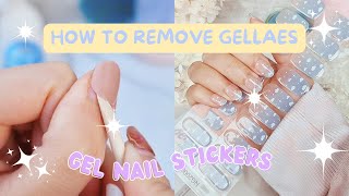 How To Remove Semi-cured Gel Nail Stickers | Gellae Tutorial