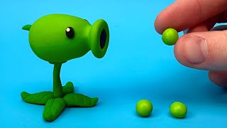 Making The Peashooter From Plants Vs. Zombies - Polymer Clay