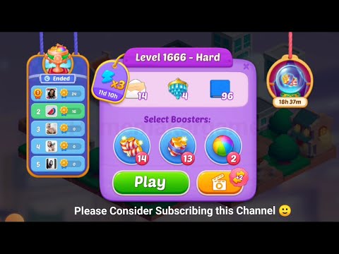 Matchington Mansion Level 1666(Hard Level), Level 1667 & Level 1668 - iOS/Android