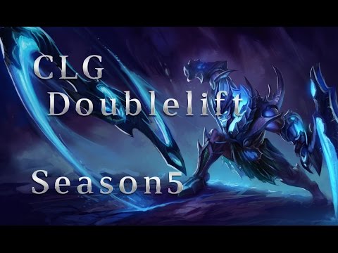 CLG Doublelift Draven ADC Penta Kill vs Jinx Season 5 Patch 5.4 League of Legends LoL Pro SoloQ