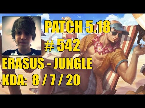 Erasus - Jungle: Lee Sin vs Rek'Sai - BR Challenger 1007 PDL #542