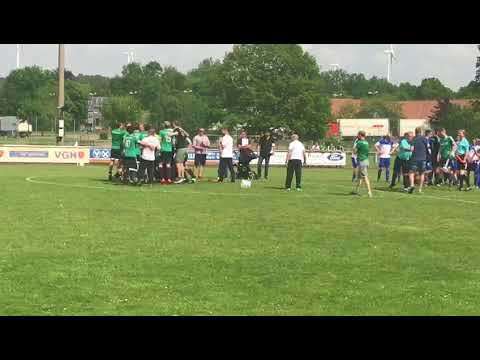 Jubel beim TSV Bardowick II über den Gewinn des Reservepokals 2018