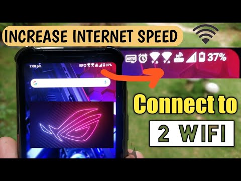 How to Connect to 2 WiFi signals at same time & increase your wifi speed | Asus Rog phone 3