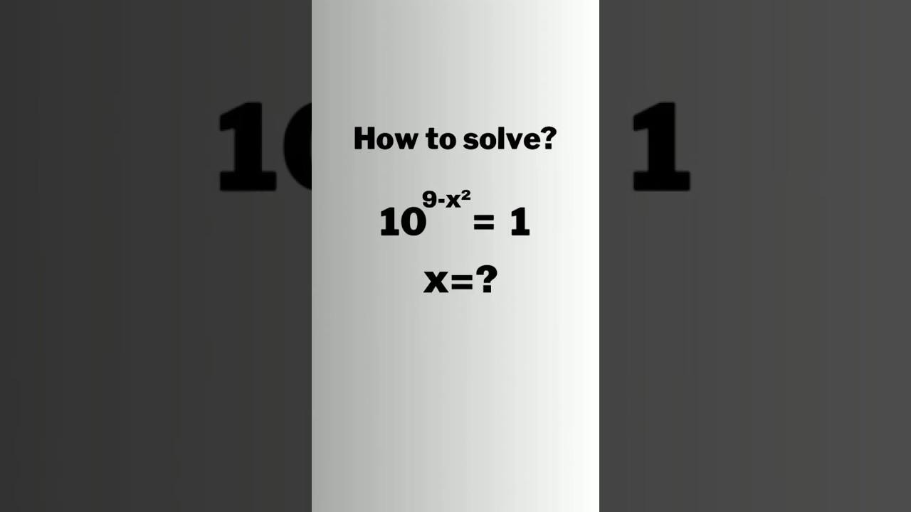 A Nice Exponents Problem • x=¿ #shorts #olympiad #maths #matholympiad #mathematics #tips #shortsfeed