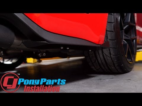 2018-2023 Mustang Install: Rally Innovations Rally 1 Rear Side Splitters