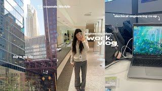 ENGINEERING INTERN VLOG 🖇️📁⋆｡ a work day in my life @ my co-op, 7am grwm, corporate lifestyle