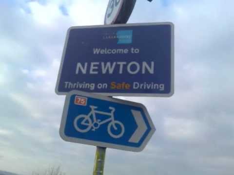 "Welcome to Newton" Street Sign in Scotland