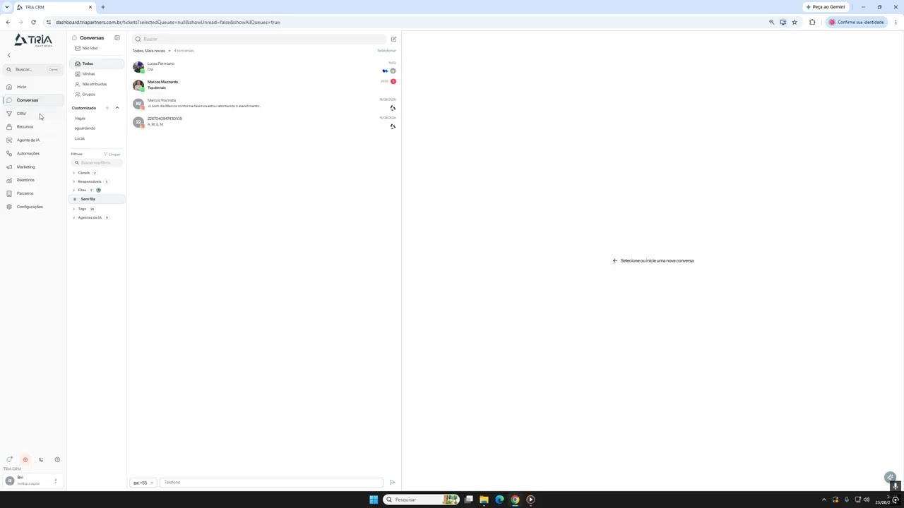 Como responder e atender leads no TRIA CRM