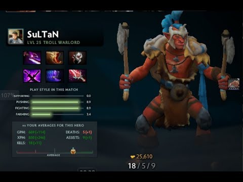 Troll Warlord | 1500+ Wager | 1.2k MMR | GPM 750+ | XPM 850+