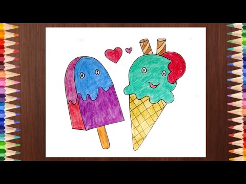 Easy Icecream Drawing | আইসক্রিম আঁকা #art #drawing #viral #drawingtutorial #trending #viralvideo