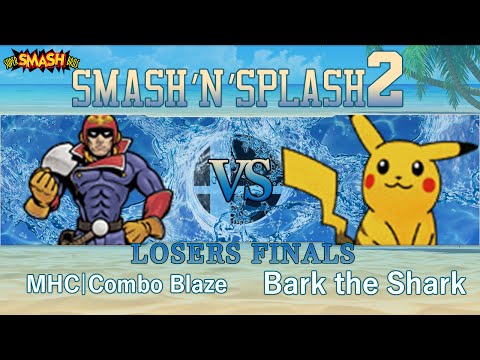Smash'N'Splash 2 - MHC|Combo Blaze (Captain Falcon) vs Bark the Shark (Pikachu) - Losers Finals
