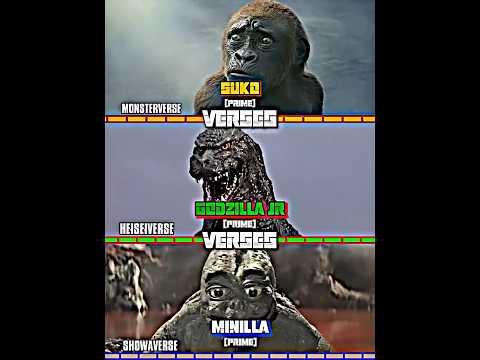 Godzilla Jr vs Suko vs Minilla