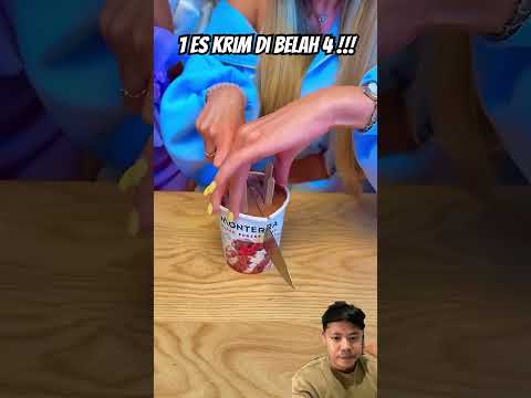 1 ice cream cut into 4⁉️