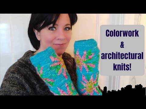 AniLove Knitcast Ep. 03 - 2019 | Colorwork | Architectural knitting | The Ixchel | hand dyed yarn