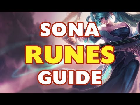 SONA RUNES GUIDE - SEASON 8 - PATCH 8.18 - LESONA ONE