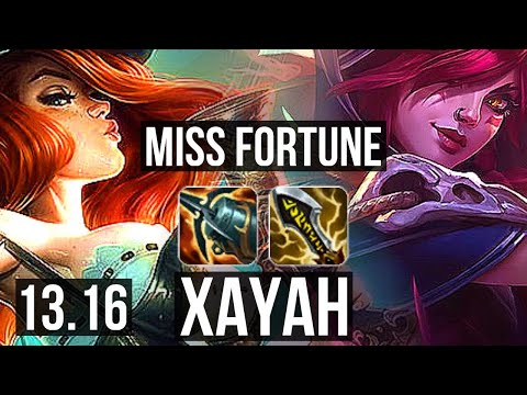MISS FORTUNE & Rell vs XAYAH & Rakan (ADC) | 5.7M mastery, 7/0/2, 1700+ games | KR Master | 13.16