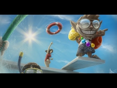 Pool Party Ziggs - Skin Spotight league of legends