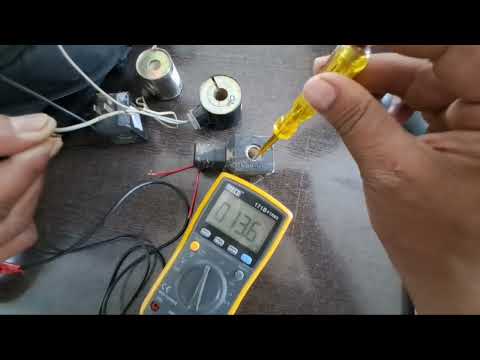 How do you test a solenoid with a multimeter?