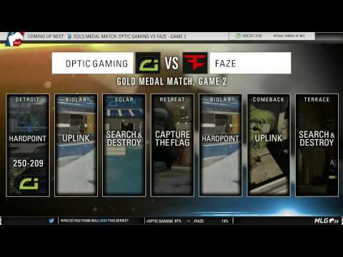 OpTic Gaming vs FaZe - GOLD Medal Match (MLG #XGames Austin 2015)