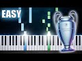 UEFA Champions League Anthem - EASY Piano Tutorial by PlutaX
