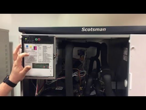 SCOTSMAN C1848 MA / SA Dice Ice Cube Machine 900Kg / 24 Hour WITH SS Storage Bin