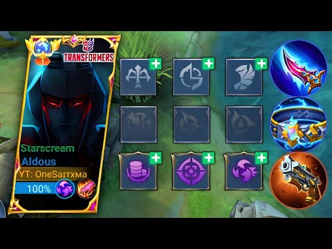 ALDOUS BEST BURST BUILD AND BEST EMBLEM SET🔥| ALDOUS BEST BUILD 2023