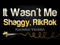 Shaggy RikRok It Wasn T Me Karaoke Version