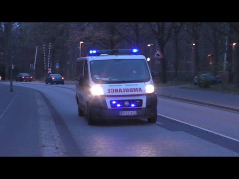 Einsatzfahrt KTW aus Serbien in Neumünster