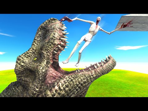 HUGE T-Rex Eats SCP-096 - Animal Revolt Battle Simulator