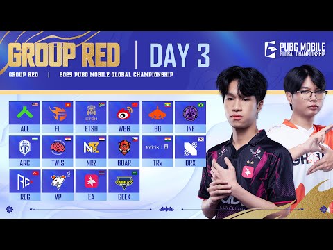 [TH] 2025 PMGC League | Group Red Day 3 | PUBG MOBILE Global Championship