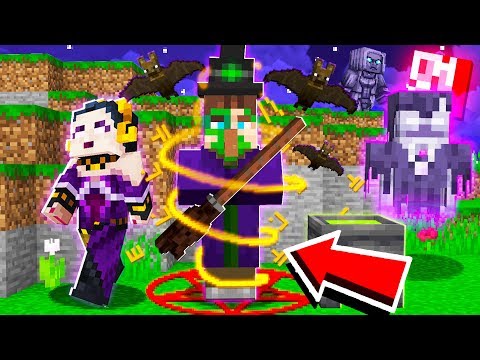 Playing as MAGIC WITCH in Minecraft!