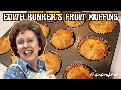1971 Fruit Cocktail Muffins - Edith Bunker's All In The Family Cookbook
