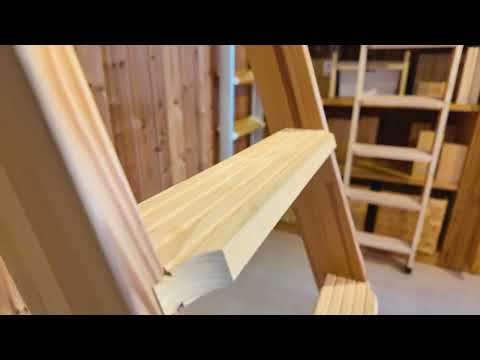 【北欧ラダー】ロフトはしごの外観　#ロフトはしご #木製  #北欧インテリア