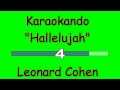 Karaoke Internazionale - Hallelujah - Leonard Cohen ( Lyrics )