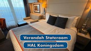 Koningsdam | Holland America Line | Verandah Stateroom Full Tour & Review (2026)