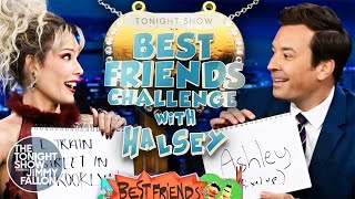 Best Friends Challenge with Halsey | The Tonight Show Starring Jimmy Fallon