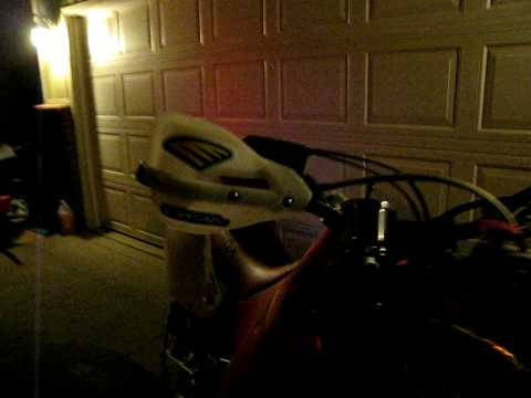 XR650R - Trailtech 8" Race Light with 100W Bulb AC - Cycra Hand Guards with Custom LED Blinkers