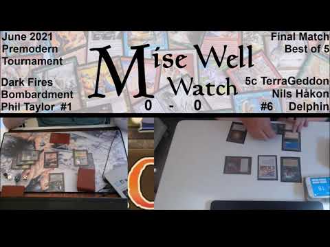 June 2021 Premodern Monthly - Final Match - Dark Fires Bomardment vs 5c TerraGeddon