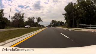 Driving West on Clarcona Ocoee Rd from Hiawassee Rd to Clark Rd in Clarcona, Florida 32710