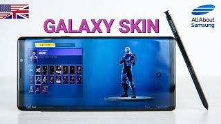 Fortnite Galaxy Skin Outfit on Note9 and Galaxy Tab S4 redeem how to english 4k