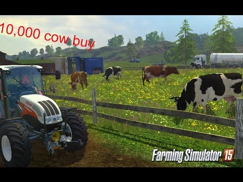 Buying 10,000 cows in farming simulator 15