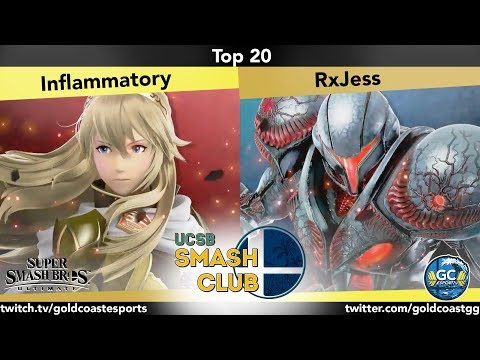 UCSB LAN - Inflammatory (Lucina) vs RxJess (Dark Samus) (Top 20) - Smash Ultimate