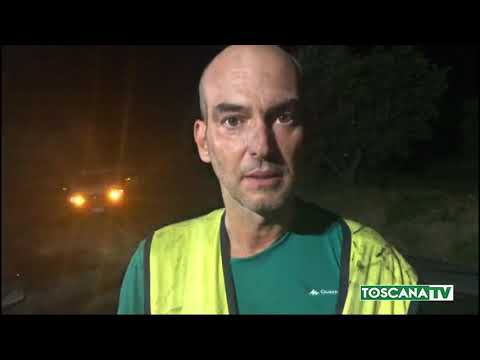 2020-08-23 MONTELUPO - INCENDIO NEL BOSCO BRUCIATI 10 ETTARI SALVE LE CASE