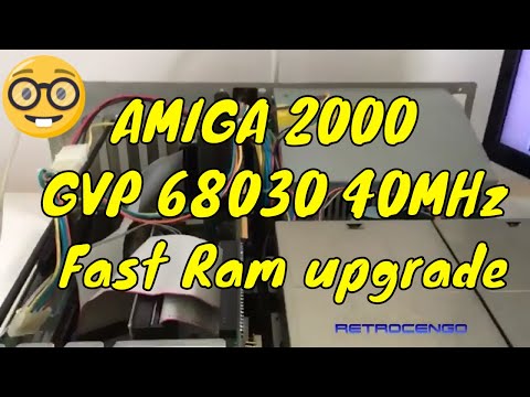 Commodore Amiga 2000 Build GVP 68030 40MHz 2MB Chip Ram, lets upgrade the Fast Ram