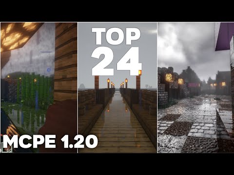 KZUX - (Top 24) MCPE 1.20+ BEST Ultra Realistic Shaders for RENDER DRAGON (Android, iOS, Windows 10)