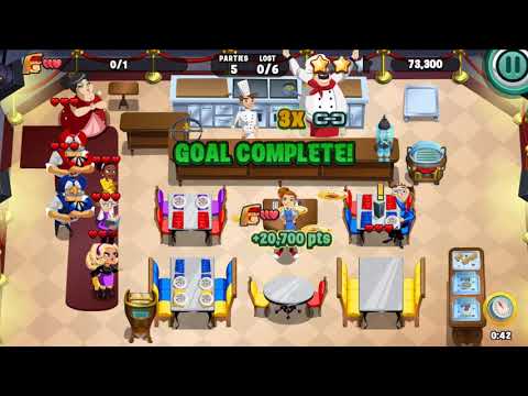 2018 Diner Dash Le Gordon Bleu level 110 VIP Van Rvder